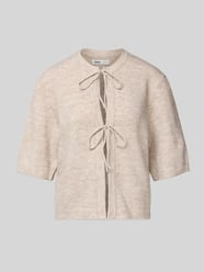 Kurtka z dzianiny o luźnym kroju z wiązanym detalem model ‘SIMONI’ od Only - 14