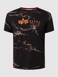 T-Shirt aus Baumwolle  von Alpha Industries Schwarz - 8