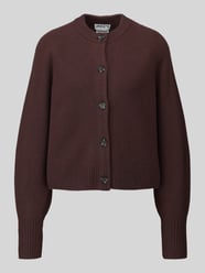 Strickjacke aus reiner Wolle mit Label-Detail von Jake*s Casual - 20