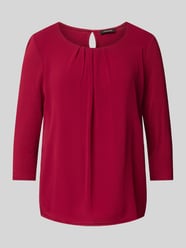 Blouseshirt met ronde hals van More & More Rood - 42