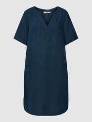 Knielanges Kleid mit Tunikakragen Modell 'Nora' von 0039 Italy Blau / Türkis - 40