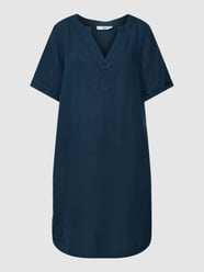 Knielanges Kleid mit Tunikakragen Modell 'Nora' von 0039 Italy Blau - 17