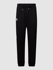 Sweatpants met labelstitching, model 'ZLOAN' van Kappa Grijs / zwart - 43