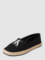 Espadryle z detalem z logo model ‘MONO’ od Calvin Klein Jeans Czarny - 13