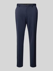 Slim Fit Anzughose mit Bügelfalten Modell 'Genius' von BOSS Blau - 27