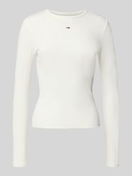 Bluzka z długim rękawem o kroju slim fit z prążkowaniem od Tommy Jeans - 2