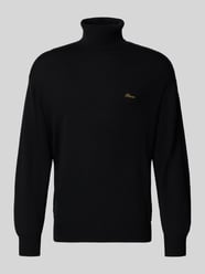 Golf z mieszanki wełny z wyhaftowanym logo od BLKVIS - 42