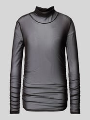 Longsleeve im semitransparentem Design von Patrizia Pepe Schwarz - 17