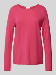 Pullover aus Woll-Mix mit Label-Detail von Fynch-Hatton Pink - 24