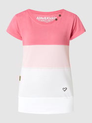 T-Shirt mit Blockstreifen Modell 'Cora' von ALIFE & Kickin Rosa - 33