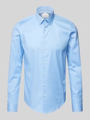 Slim Fit Business-Hemd mit Kentkragen Modell 'Bari' von CK Calvin Klein Blau - 21