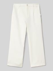 Wide Leg Stoffhose mit Eingrifftaschen von DANAMADE Beige - 17