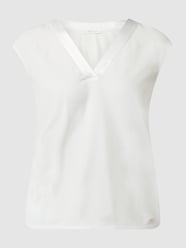 Top mit Chiffonbesatz von BETTY & CO WHITE Weiß - 6