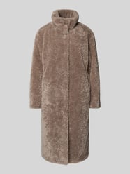 Regular fit lange jas van teddybont met opstaande kraag van WHITE LABEL Beige - 33