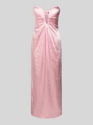 Avondjurk met diepe V-hals, model 'CLEA' van Bardot Fuchsia - 6