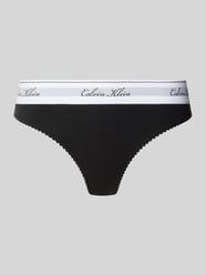 String aus Baumwoll-Mix mit Modal-Anteil Modell 'SCRIPT Thong' von Calvin Klein Underwear - 15