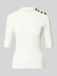Bluzka z dzianiny z ozdobnymi guzikami i rękawem o dł. 1/2 od Ted Baker - 11