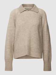 Pullover aus einem Mohair-Woll-Mix von Second Female Beige - 1