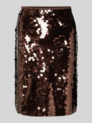 Regular fit rock met all-over pailletten, model 'Tacca' van B.Young - 9