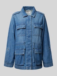 Jeansjacke mit Kimonoärmeln Modell 'KENYA' von Only Blau - 32