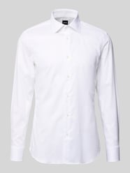 Slim Fit Businesshemd aus Baumwoll-Mix Modell 'HANK' von BOSS - 31