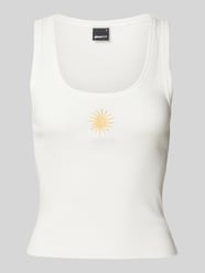 Tanktop mit Stitching-Detail von Gina Tricot Beige - 21