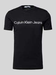 T-Shirt mit Rundhalsausschnitt von Calvin Klein Jeans Schwarz - 34