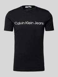 T-Shirt mit Rundhalsausschnitt von Calvin Klein Jeans Schwarz - 43