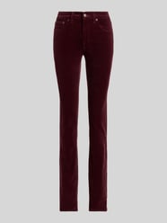 Slim Straight Leg Hose aus Baumwoll-Mix von Lauren Ralph Lauren Bordeaux - 35
