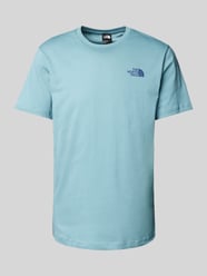 T-Shirt mit Label-Print von The North Face Blau - 32