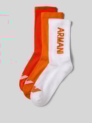 Socken mit Label-Stitching im 3er-Pack von Emporio Armani Orange - 15