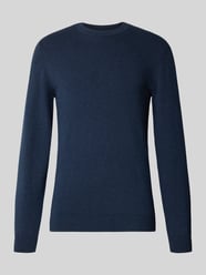 Sweter z dzianiny z mieszanki bawełny i kaszmiru z okrągłym dekoltem od MCNEAL - 30