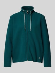 Sweatjacke mit Stehkragen von ZABAIONE Blau - 47