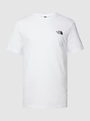T-Shirt mit Label-Stitching von The North Face Weiß - 13