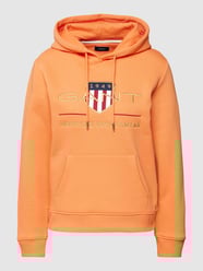 Hoodie mit Label-Stitching von Gant Orange - 45