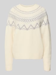 Regular fit pullover van zuivere wol in gebreide look van Fynch-Hatton - 38