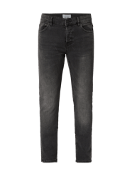 Stone Washed Slim Fit Jeans von Only & Sons Schwarz - 24