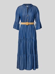 Midikleid im Stufen-Look mit Gürtel von ZABAIONE - 24