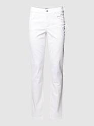 Jeansy o kroju skinny fit z 5 kieszeniami od Angels Biały - 39