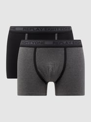Trunks mit Stretch-Anteil im 2er-Pack von Replay Underwear Schwarz - 13
