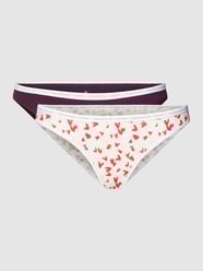 Slip mit elastischem Logo-Bund im 2er-Pack von CK One Rot - 6