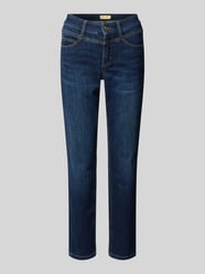 Straight fit jeans met siernaden, model 'POSH' van Cambio - 7