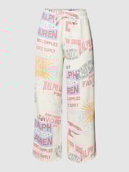 Sweatpants mit Allover-Muster Modell 'FEED' von Polo Ralph Lauren Weiß - 37