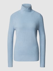 Gebreide pullover met opstaande kraag van Jake*s Casual Blauw / turquoise - 28