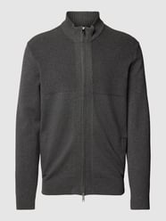 Strickjacke mit Stehkragen Modell 'ARISTO' von Christian Berg Men Grau - 38