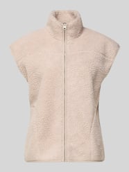 Regular Fit kamizelka o wyglądzie futra typu teddy model 'SADIA' od PIECES - 47
