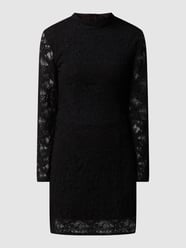 Mini-jurk van gebloemd kant, model 'Vezza' van Bardot Zwart - 38