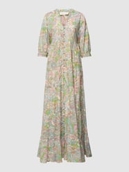 Maxikleid aus reiner Bio-Baumwolle mit V-Ausschnitt Modell 'Cala' von FABIENNE CHAPOT Weiß - 6