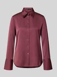 Slim Fit Bluse aus Satin Modell 'IDEALE' von MANGO Bordeaux - 29