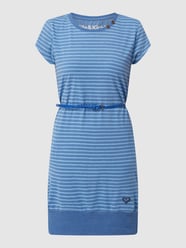 Jerseykleid mit Taillengürtel Modell 'Coco' von ALIFE & Kickin Blau / Türkis - 27